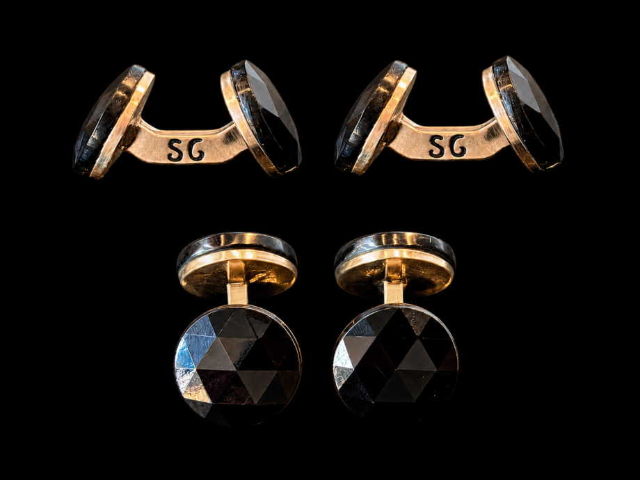 boutons de manchette <span class="italicline">jais français 2</span>