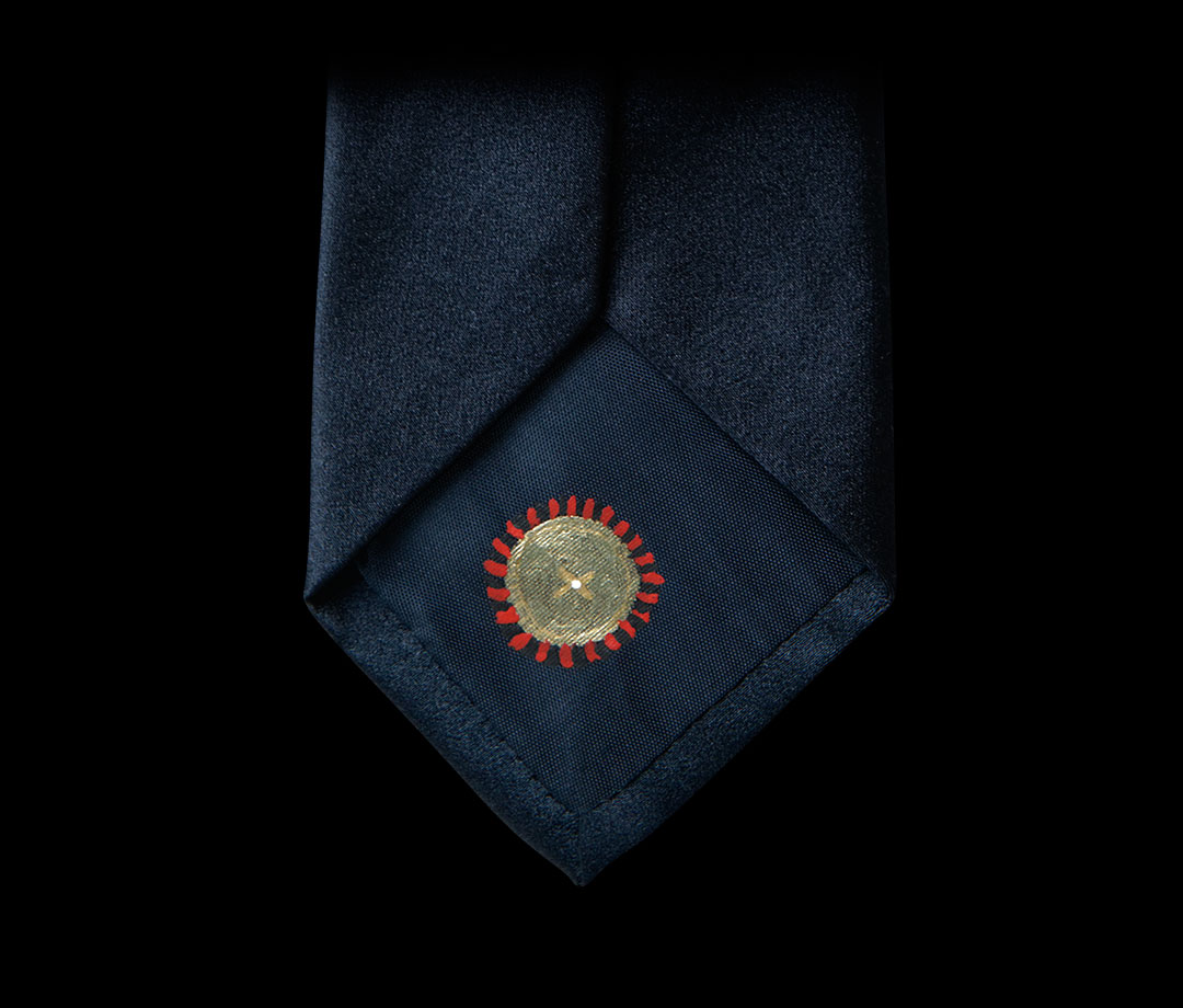 Cravate d'apparat 9 plis