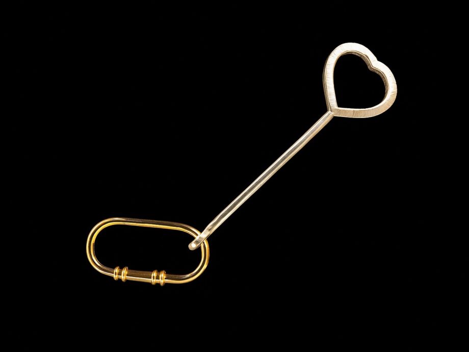 porte-clés bulles coeur